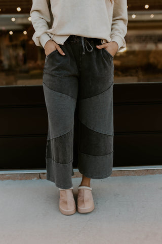 Thermal Mix Wide Leg Pants