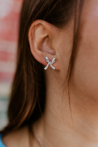 Bling Mini Bow Earrings