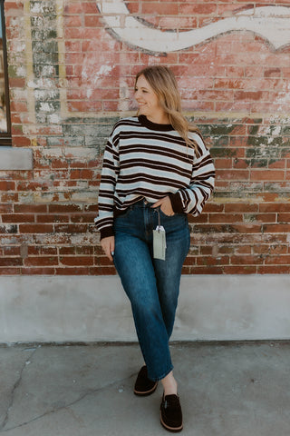 Blue Ridge Striped Sweater