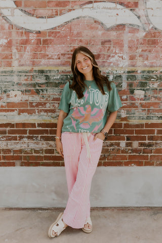 The Boardwalk Striped Pants- Pink