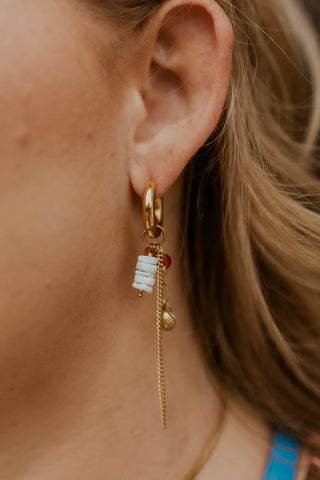 Pop Off Tassel Charm Earrings