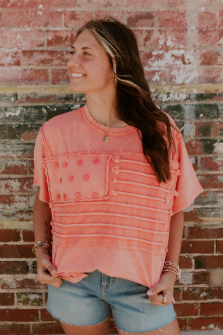 For The Flag Mineral Wash Top