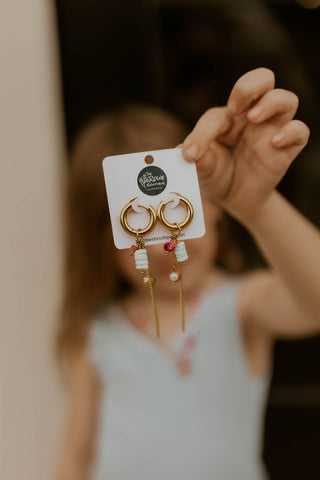 Pop Off Tassel Charm Earrings
