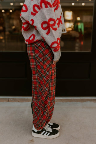 Plaid Patchwork Joggers