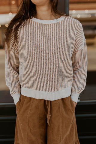 Ribbed Crewneck Sweater