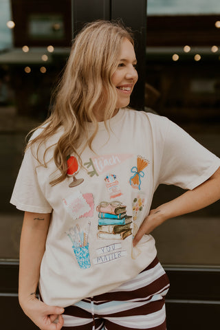 Teacher Collage Graphic Tee