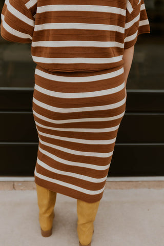 Golden Hour Striped Skirt