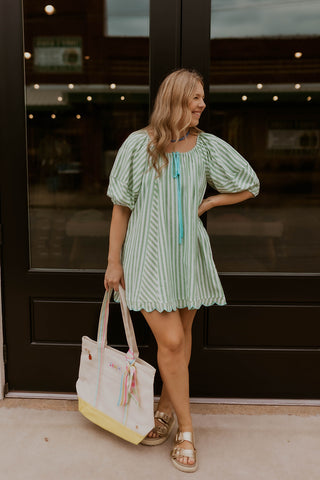 First Bell Scalloped Edge Dress