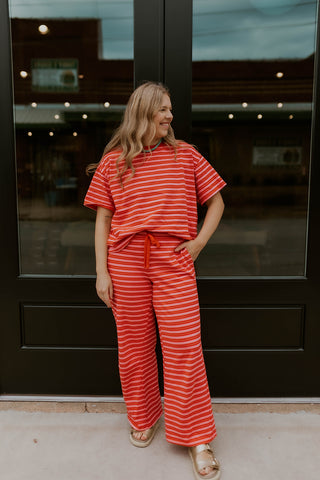 Rosy Rebel Striped Top