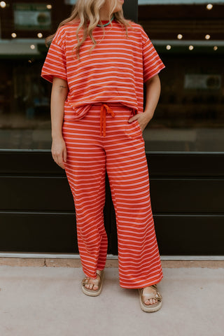 Rosy Rebel Striped Pants