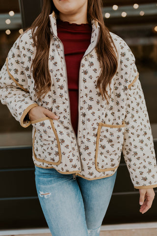 Floral Quilted Jacket