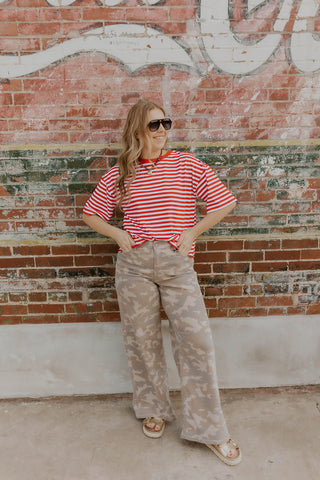 Party In The Back Striped Top