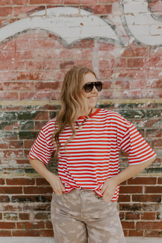 Party In The Back Striped Top