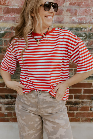 Party In The Back Striped Top