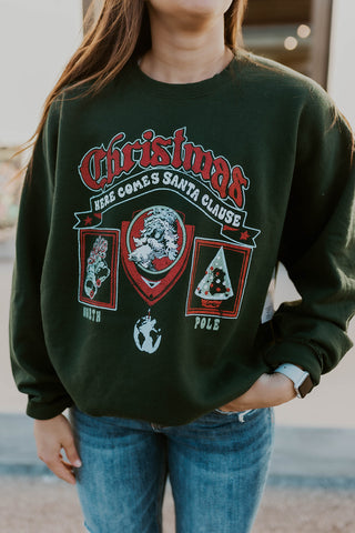 Christmas Patch Thrifted Sweatshirt