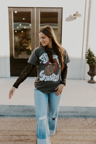 Rolling Stones Leopard Graphic Tee