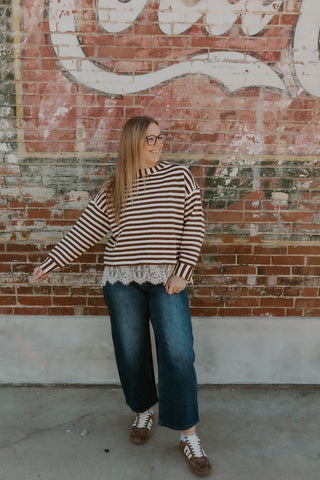 The Finishing Touch Sweater- Brown