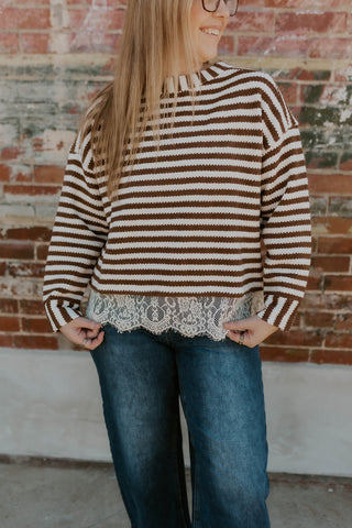 The Finishing Touch Sweater- Brown