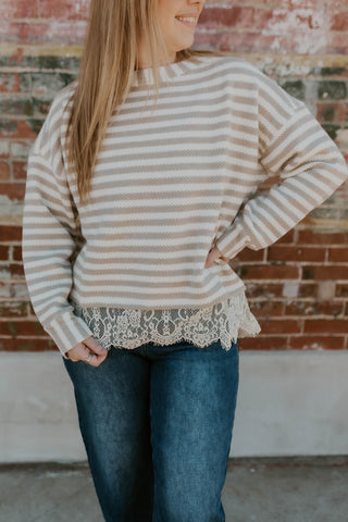 The Finishing Touch Sweater- Taupe