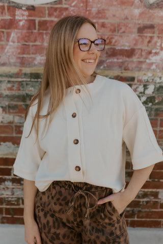 Everyday Rib Sweater- Cream