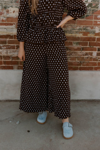 Dot About It Wide Leg Pants