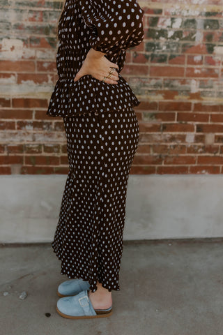 Dot About It Wide Leg Pants