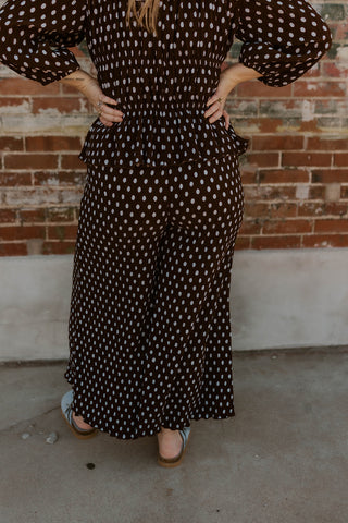Dot About It Wide Leg Pants