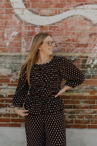 Dot About It Woven Top