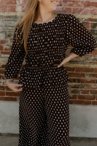 Dot About It Woven Top