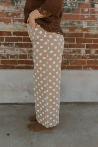 Neutral Ground Polka Dot Pants