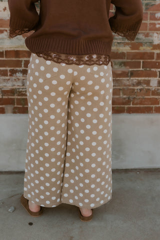 Neutral Ground Polka Dot Pants