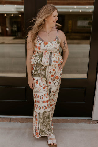 Prairie Bloom Peplum Tank Top