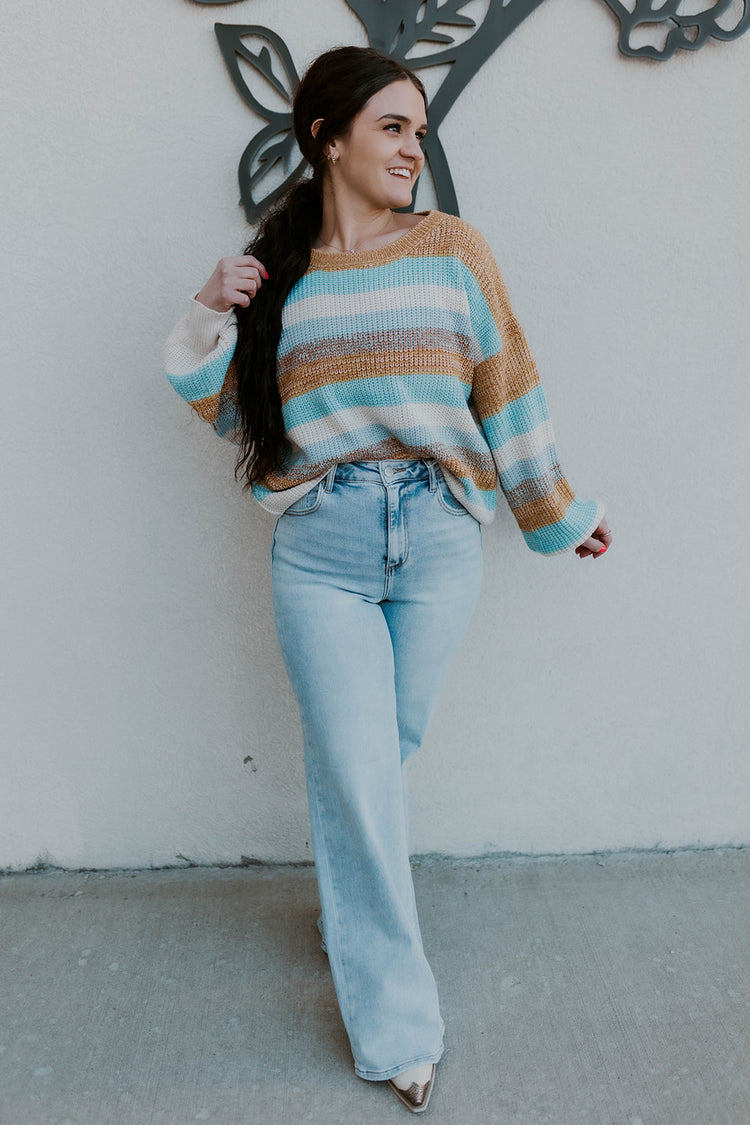 Mixed Multi Striped Sweater