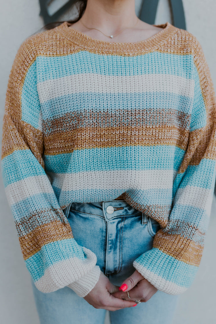 Mixed Multi Striped Sweater