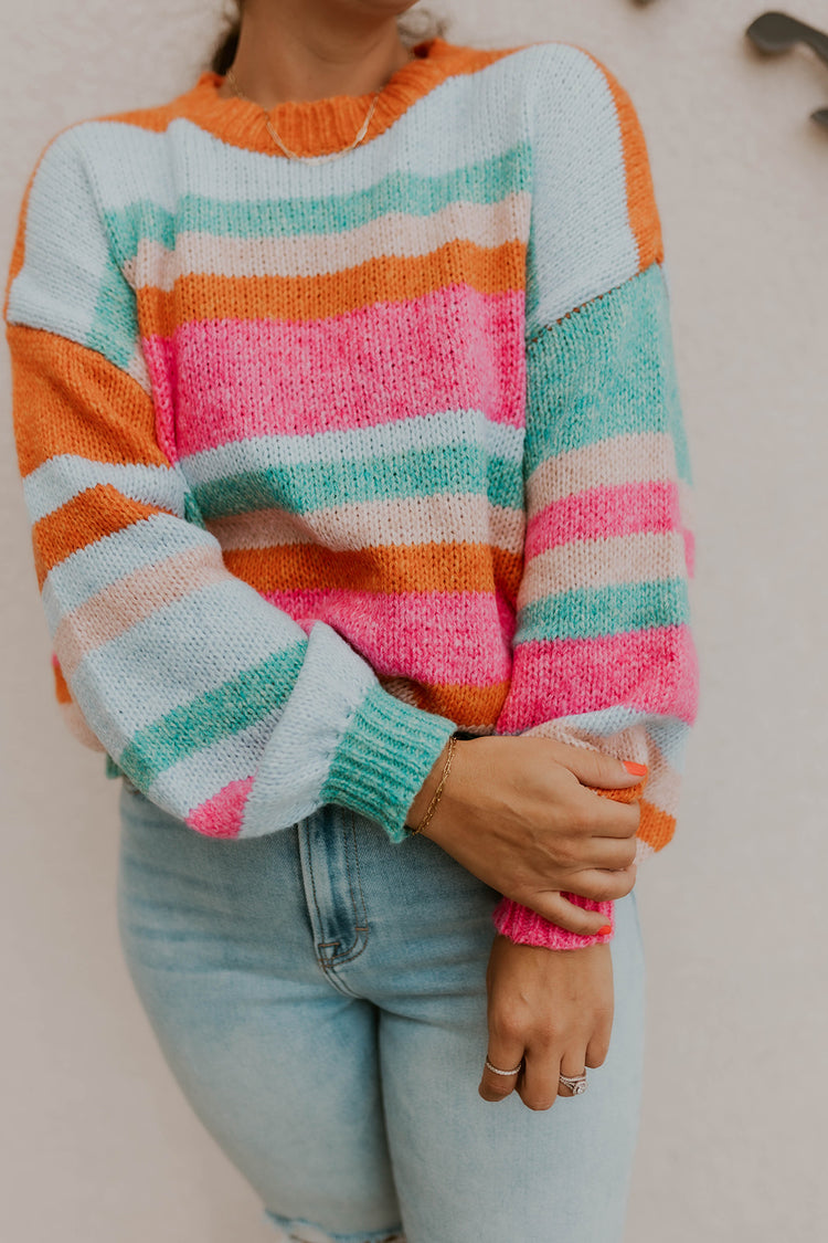 Full Of Color Striped Sweater
