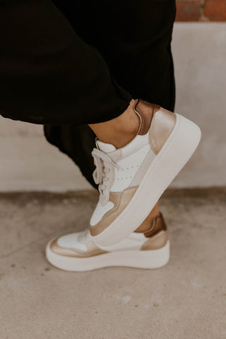 Sheena Gold Sneaker- Shu Shop