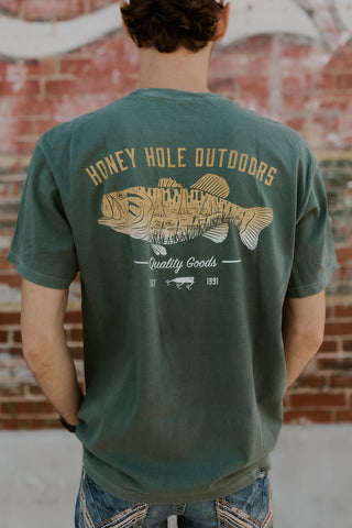 Swamp Bass Graphic Tee- Honey Hole