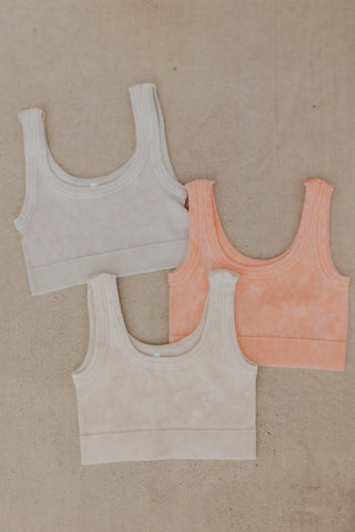 Mineral Wash Scoop Neck Brami- Color Options