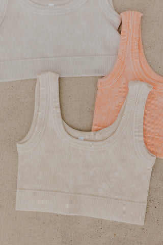 Mineral Wash Scoop Neck Brami- Color Options