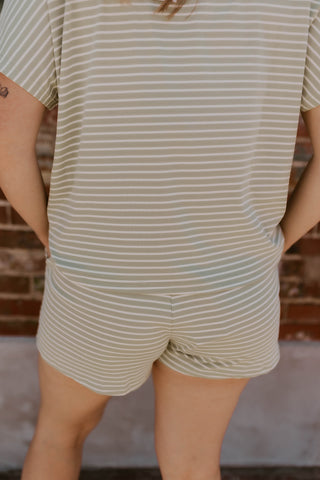 Sunbeam Striped Set- Sage