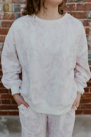 Just A Girl Pink Camo Sweatshirt