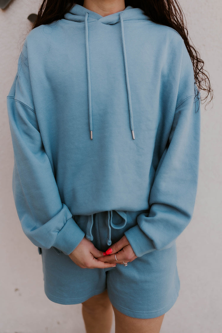 Simply Better Oversized Hoodie- Blue