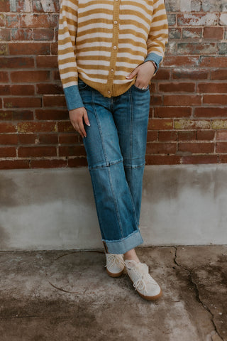 Brinley High Rise Slouchy Jean- Risen