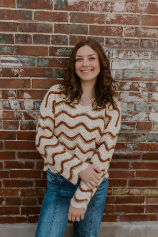 Wavy Stripes Sweater
