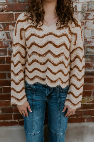 Wavy Stripes Sweater