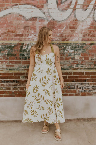 Spring Fling Floral Dress- Kiwi S