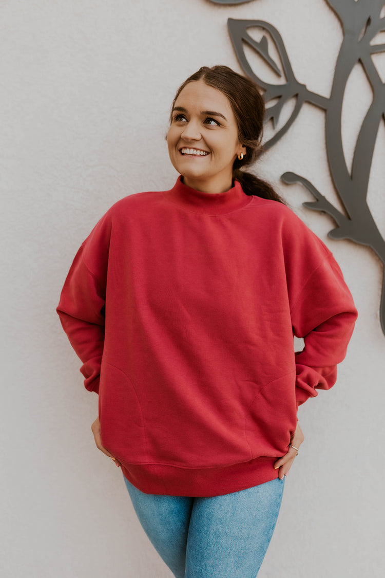 Better Than The Others Pullover- Berry