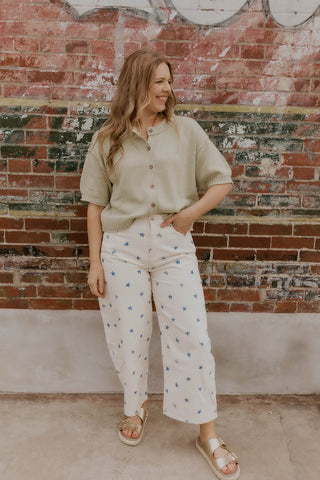 Starry Night Barrel Leg Jeans