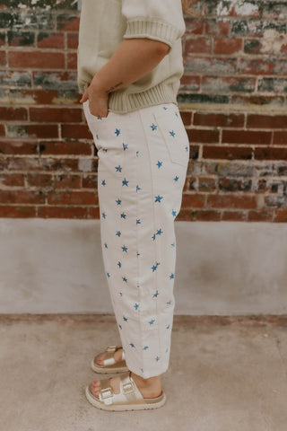 Starry Night Barrel Leg Jeans
