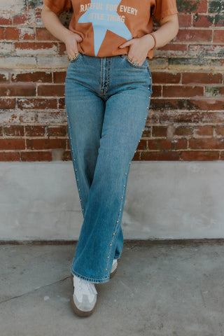 Tyler Baggy Embellished Jeans- Hidden